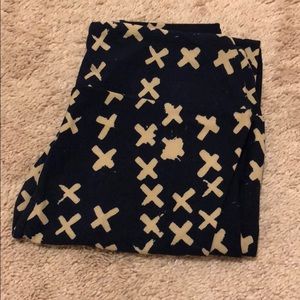 Navy tan X LulaRoe leggings